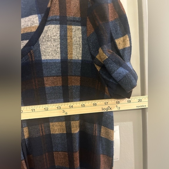 Jessica Howard Sweater Dress Short Sleeve Petite Large Plaid Turtleneck Academia - Picture 10 of 11